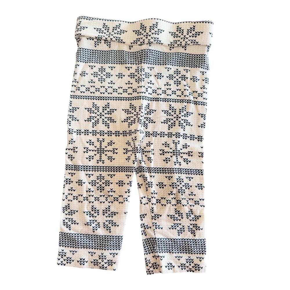 Kate Quinn Fennel Gray Snowflake Fair Isle Baby Pants